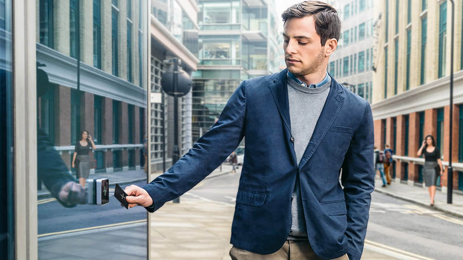 badge porte immeuble