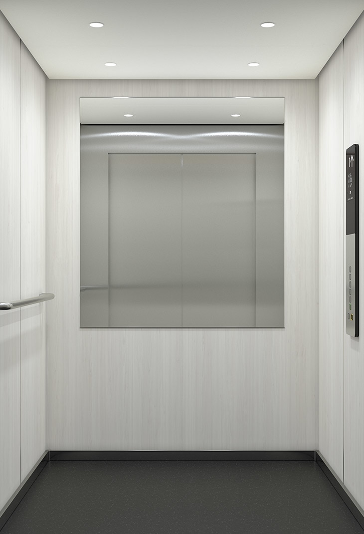 finition gris quartz KONE MonoSpace DX