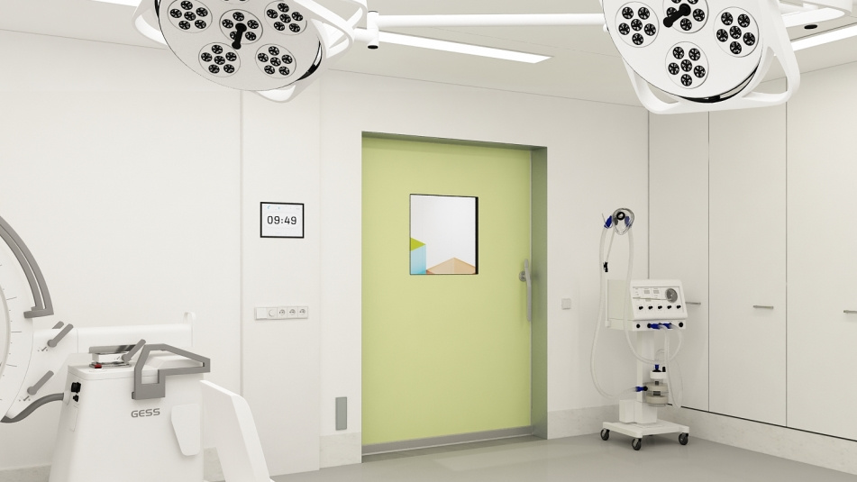 porte hermétique pour salle d'opération