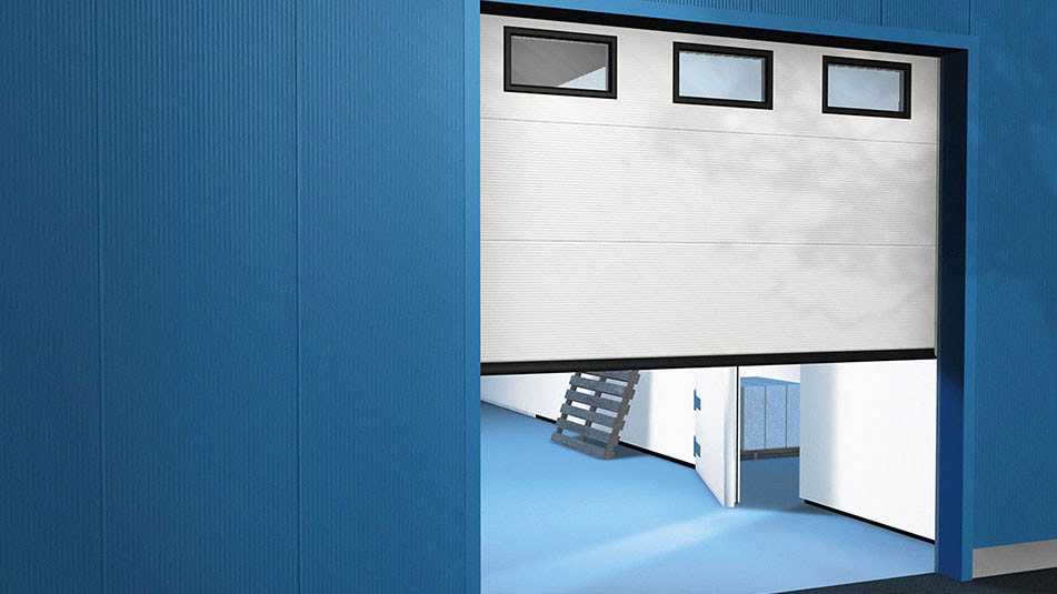 KONE sectional overhead doors are a durable and space-efficient solution.
